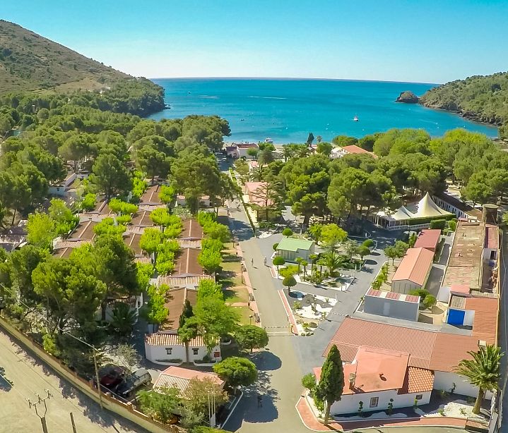 Vista aérea del resort