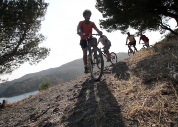 mountain biking Cala Montjoi