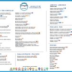 Carta Xiringuito Cala Montjoi Xiringuito Cala Montjoi